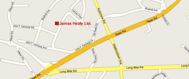 James Healy Ltd Dublin Location Map