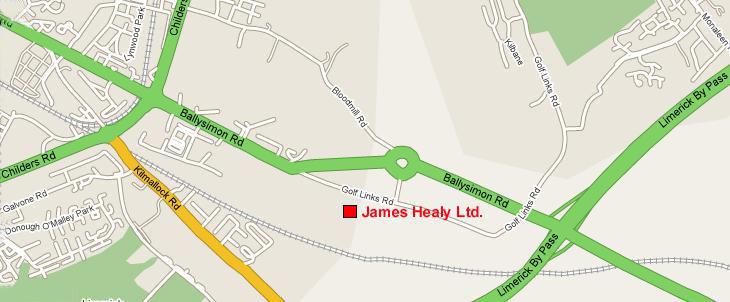 James Healy Ltd Limerick Location Map